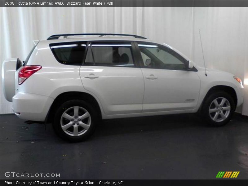 Blizzard Pearl White / Ash 2008 Toyota RAV4 Limited 4WD