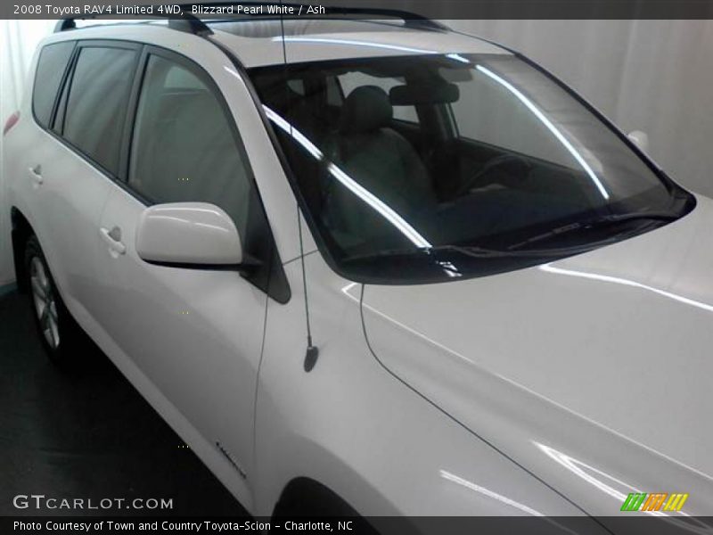Blizzard Pearl White / Ash 2008 Toyota RAV4 Limited 4WD