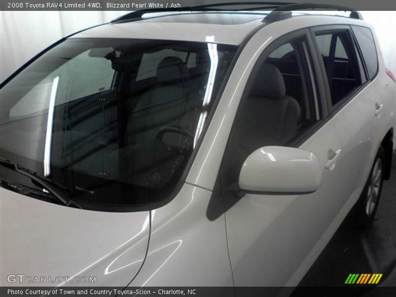 Blizzard Pearl White / Ash 2008 Toyota RAV4 Limited 4WD