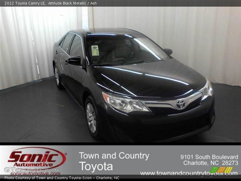 Attitude Black Metallic / Ash 2012 Toyota Camry LE