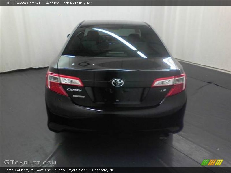 Attitude Black Metallic / Ash 2012 Toyota Camry LE