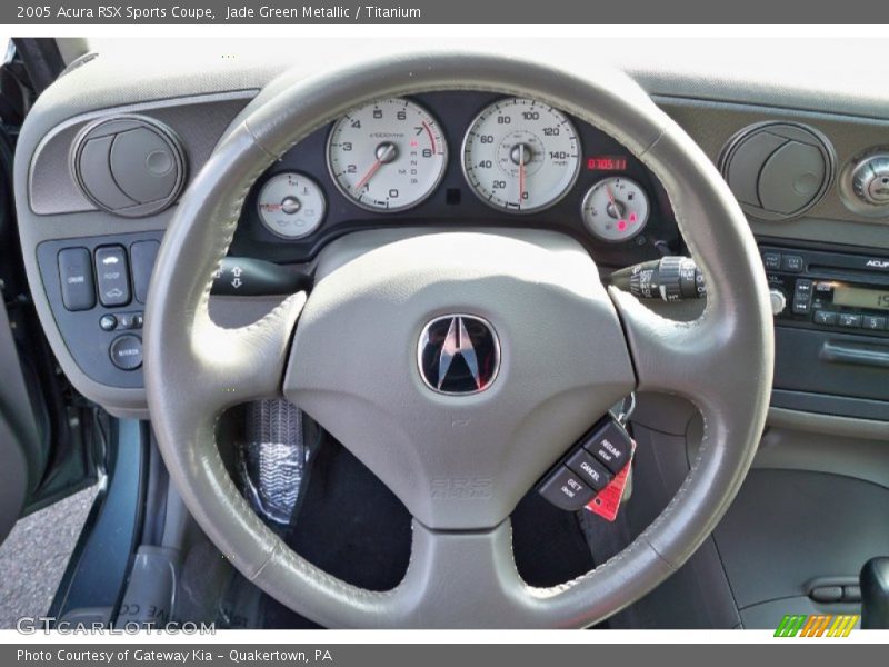Jade Green Metallic / Titanium 2005 Acura RSX Sports Coupe