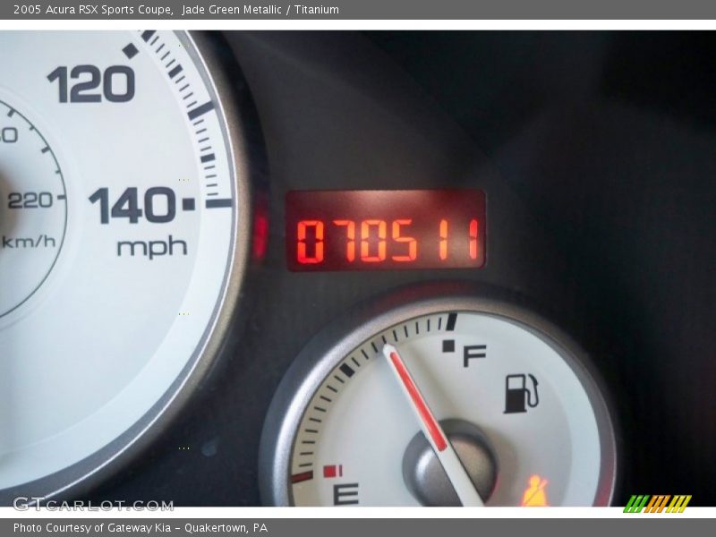 Jade Green Metallic / Titanium 2005 Acura RSX Sports Coupe