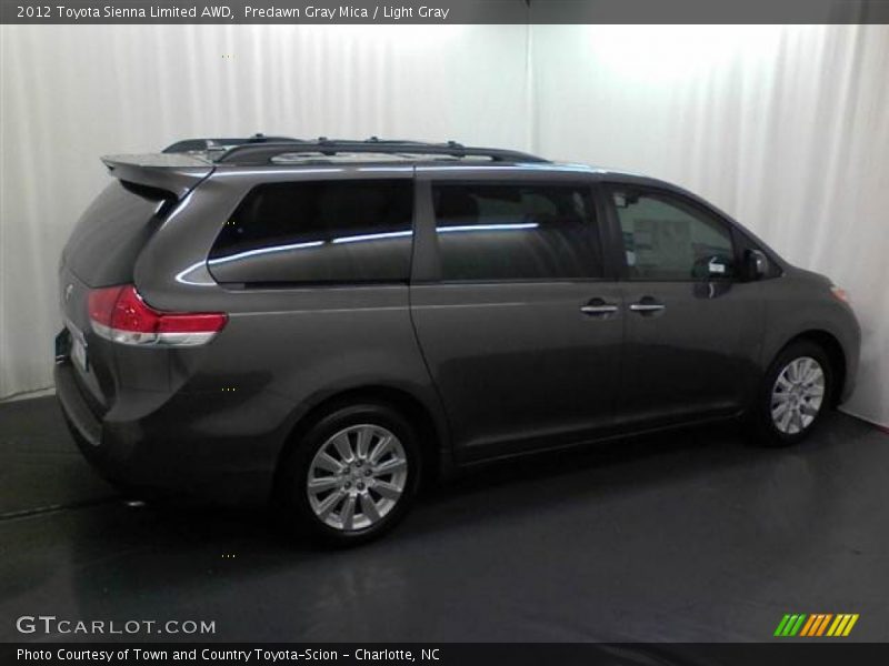 Predawn Gray Mica / Light Gray 2012 Toyota Sienna Limited AWD