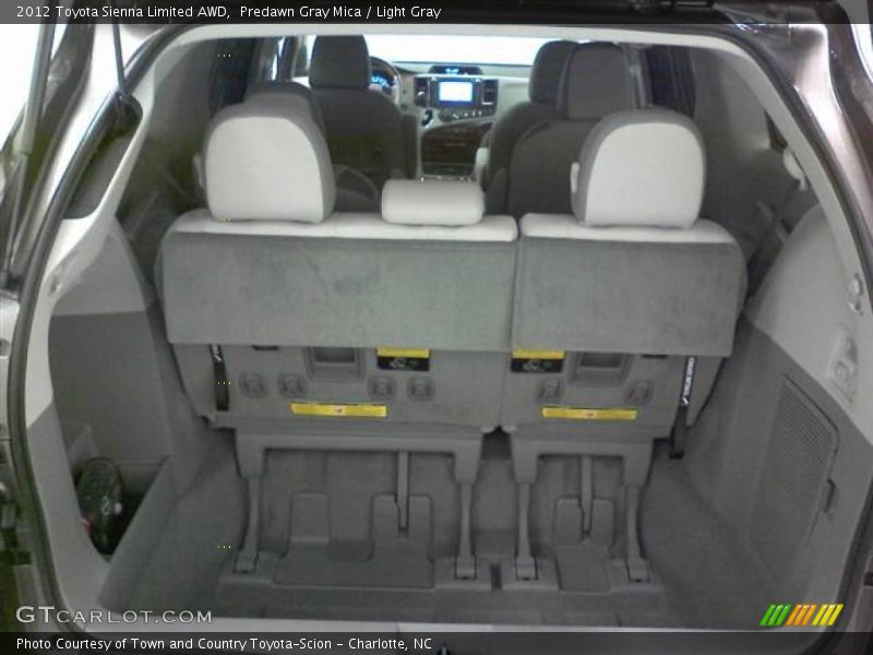 Predawn Gray Mica / Light Gray 2012 Toyota Sienna Limited AWD