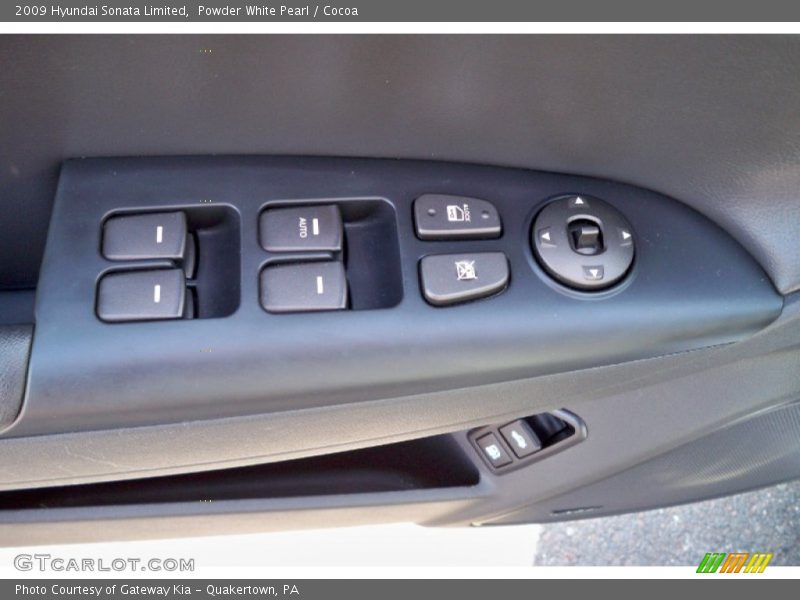 Powder White Pearl / Cocoa 2009 Hyundai Sonata Limited