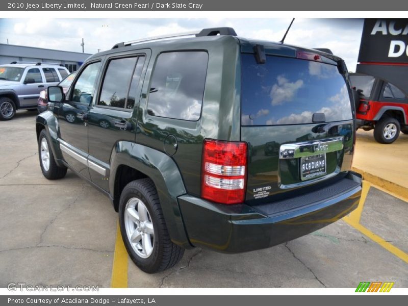 Natural Green Pearl / Dark Slate Gray 2010 Jeep Liberty Limited