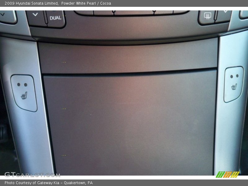 Powder White Pearl / Cocoa 2009 Hyundai Sonata Limited