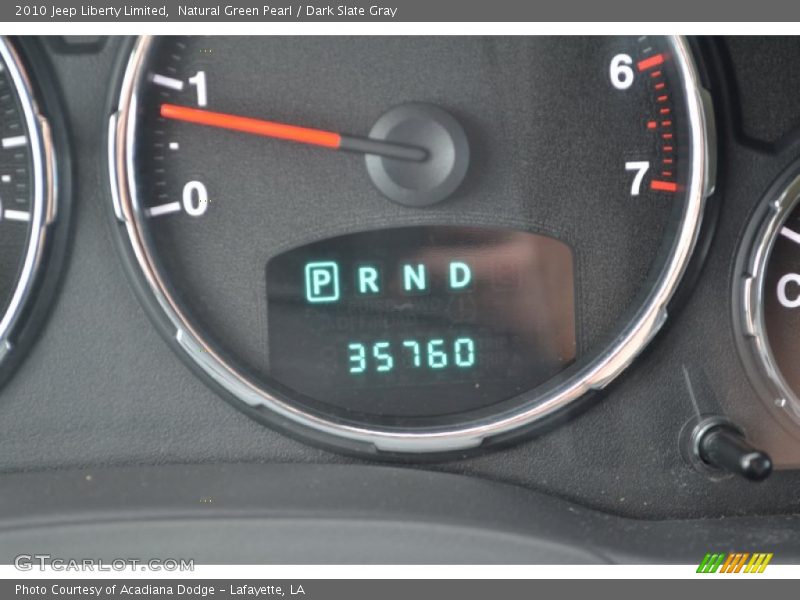 Natural Green Pearl / Dark Slate Gray 2010 Jeep Liberty Limited