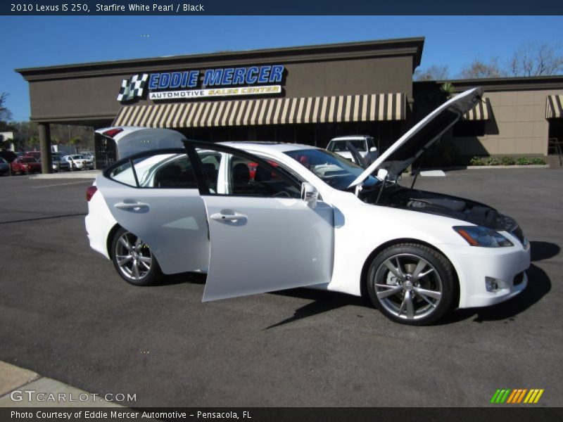 Starfire White Pearl / Black 2010 Lexus IS 250