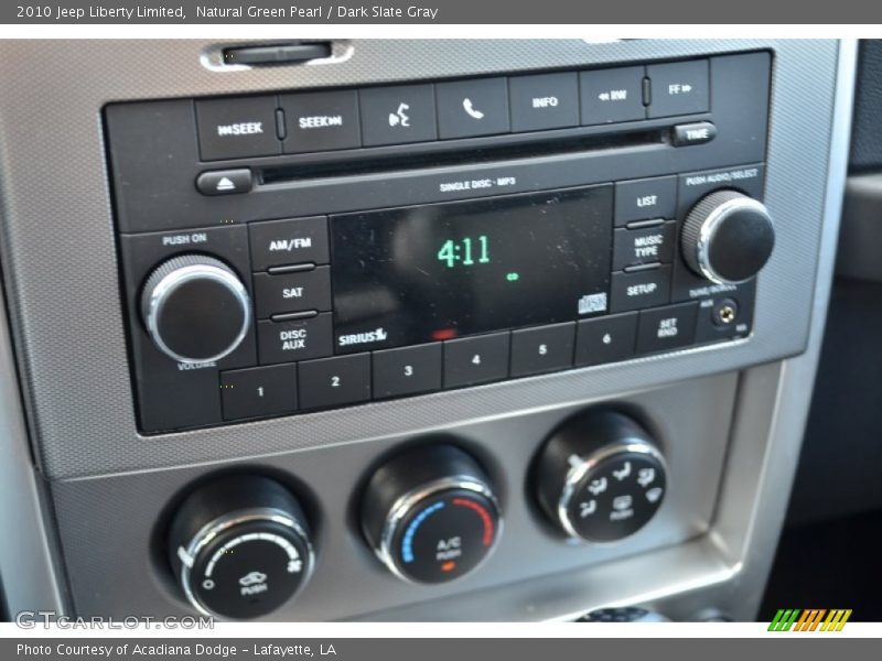 Natural Green Pearl / Dark Slate Gray 2010 Jeep Liberty Limited