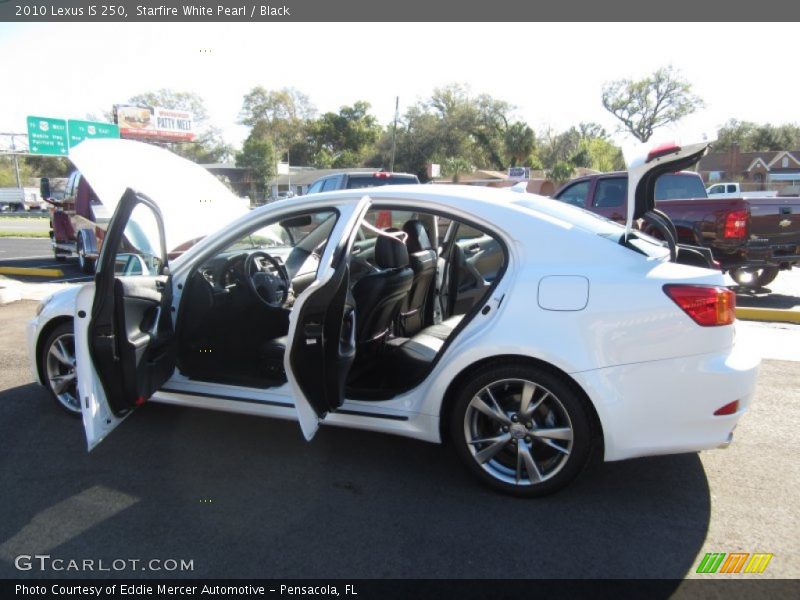 Starfire White Pearl / Black 2010 Lexus IS 250