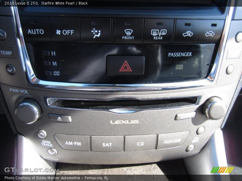 Starfire White Pearl / Black 2010 Lexus IS 250