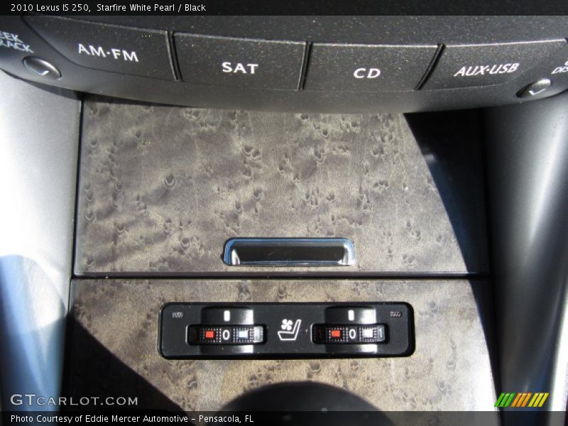 Starfire White Pearl / Black 2010 Lexus IS 250