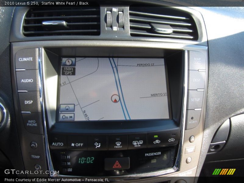 Starfire White Pearl / Black 2010 Lexus IS 250