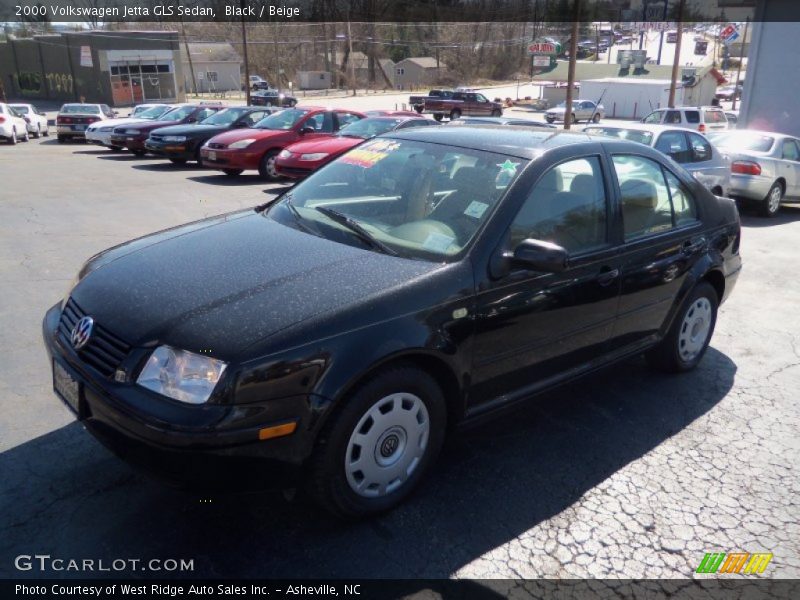 Black / Beige 2000 Volkswagen Jetta GLS Sedan
