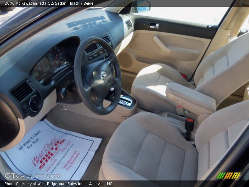 Black / Beige 2000 Volkswagen Jetta GLS Sedan