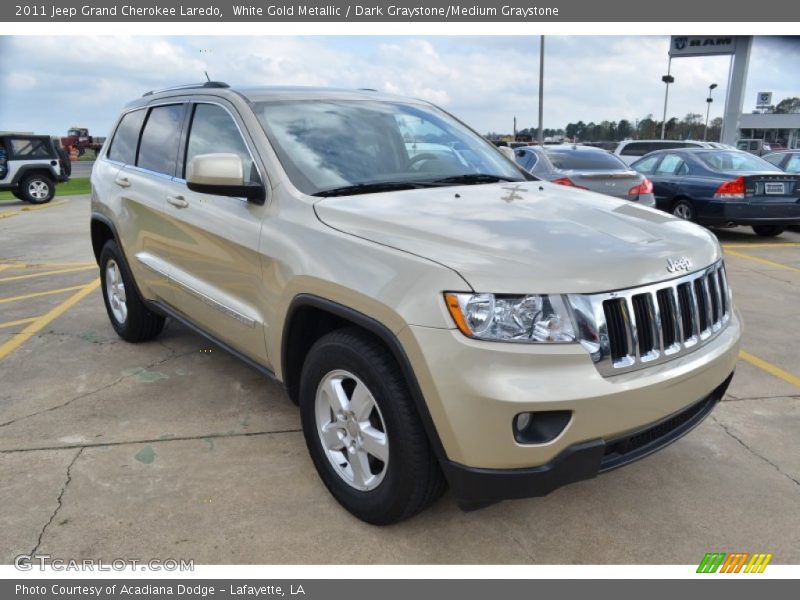 White Gold Metallic / Dark Graystone/Medium Graystone 2011 Jeep Grand Cherokee Laredo