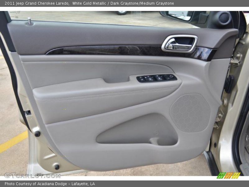 White Gold Metallic / Dark Graystone/Medium Graystone 2011 Jeep Grand Cherokee Laredo