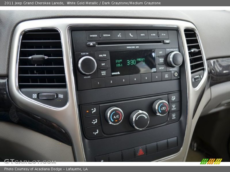 White Gold Metallic / Dark Graystone/Medium Graystone 2011 Jeep Grand Cherokee Laredo