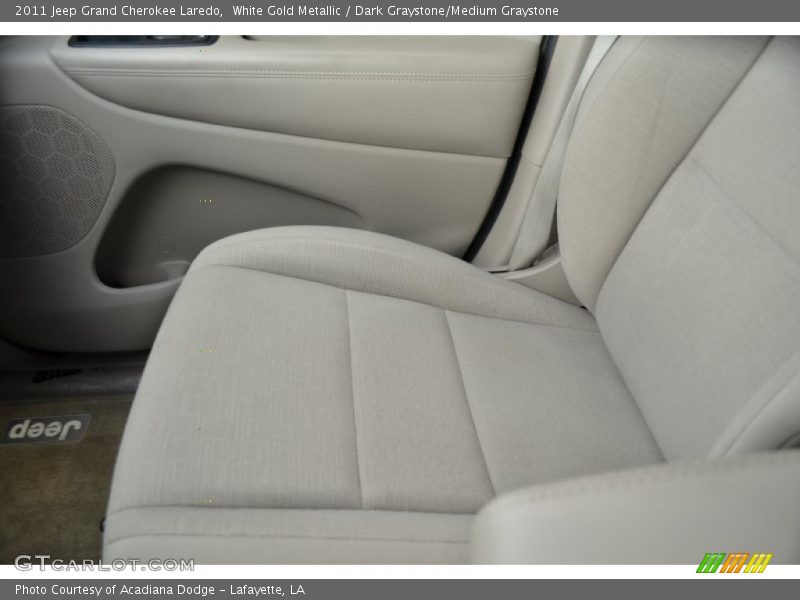 White Gold Metallic / Dark Graystone/Medium Graystone 2011 Jeep Grand Cherokee Laredo