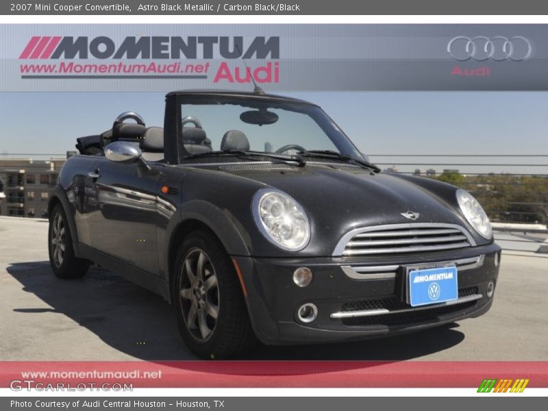 Astro Black Metallic / Carbon Black/Black 2007 Mini Cooper Convertible