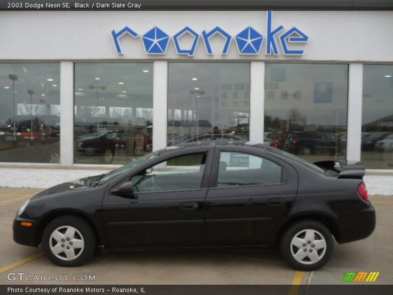 Black / Dark Slate Gray 2003 Dodge Neon SE