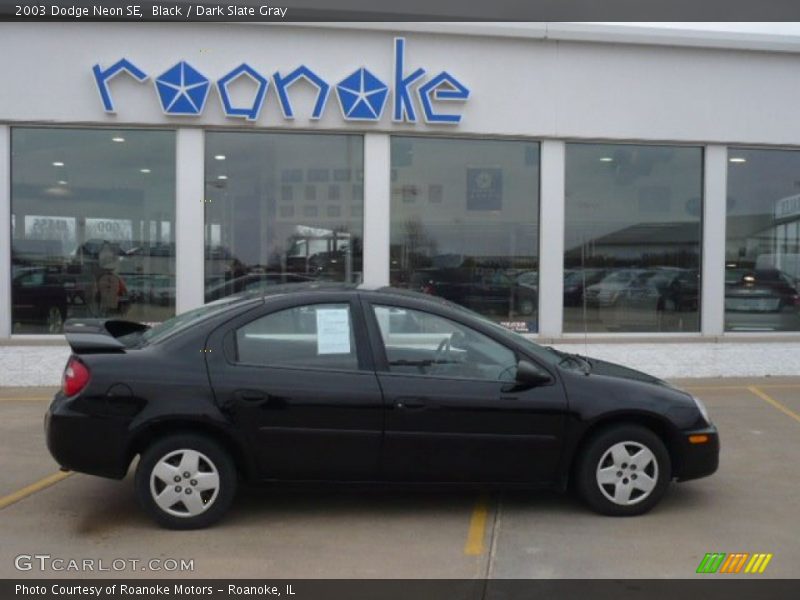 Black / Dark Slate Gray 2003 Dodge Neon SE