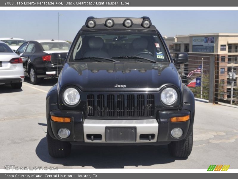 Black Clearcoat / Light Taupe/Taupe 2003 Jeep Liberty Renegade 4x4