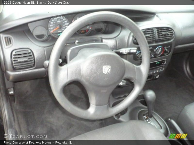 Black / Dark Slate Gray 2003 Dodge Neon SE