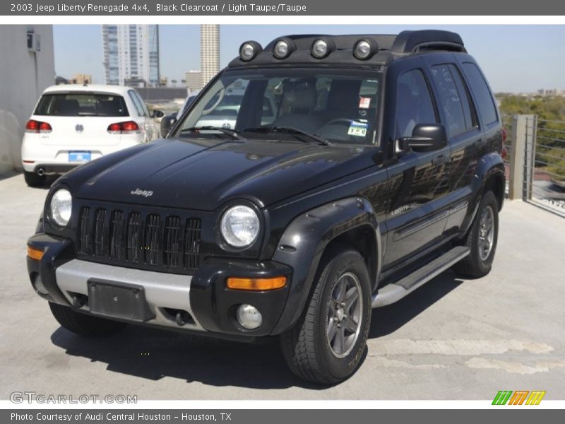 Black Clearcoat / Light Taupe/Taupe 2003 Jeep Liberty Renegade 4x4