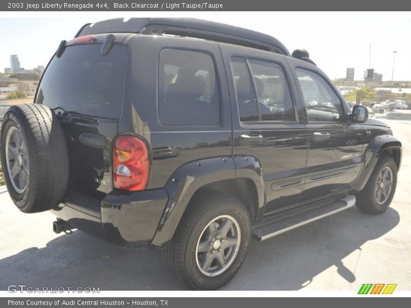 Black Clearcoat / Light Taupe/Taupe 2003 Jeep Liberty Renegade 4x4