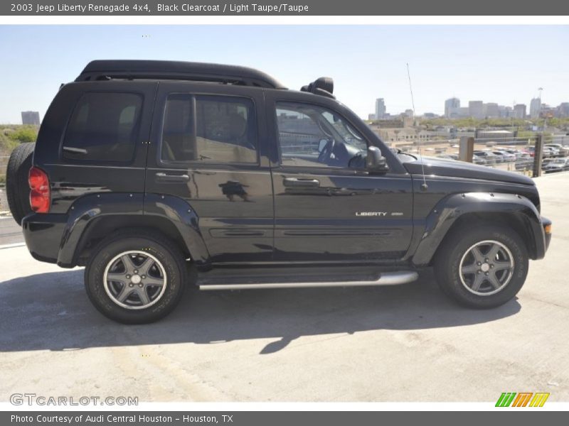 Black Clearcoat / Light Taupe/Taupe 2003 Jeep Liberty Renegade 4x4