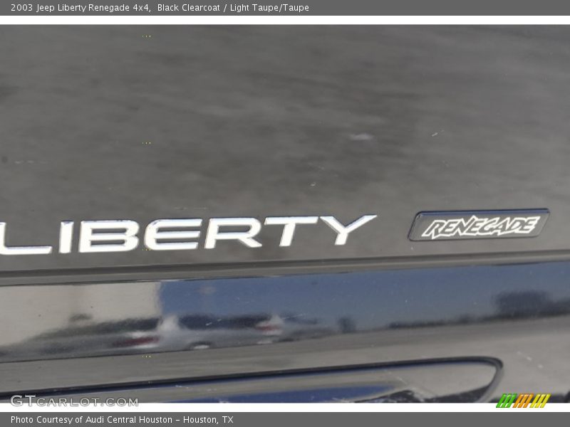 Black Clearcoat / Light Taupe/Taupe 2003 Jeep Liberty Renegade 4x4
