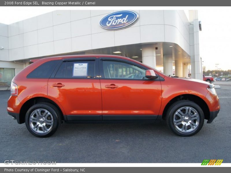 Blazing Copper Metallic / Camel 2008 Ford Edge SEL