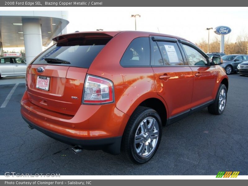 Blazing Copper Metallic / Camel 2008 Ford Edge SEL