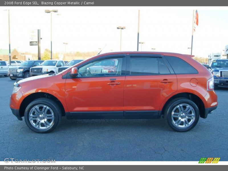 Blazing Copper Metallic / Camel 2008 Ford Edge SEL