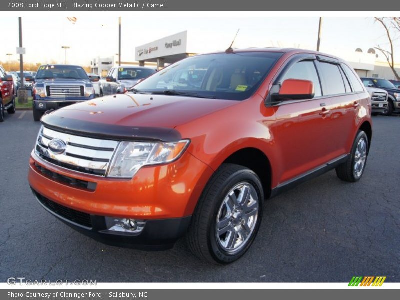 Blazing Copper Metallic / Camel 2008 Ford Edge SEL