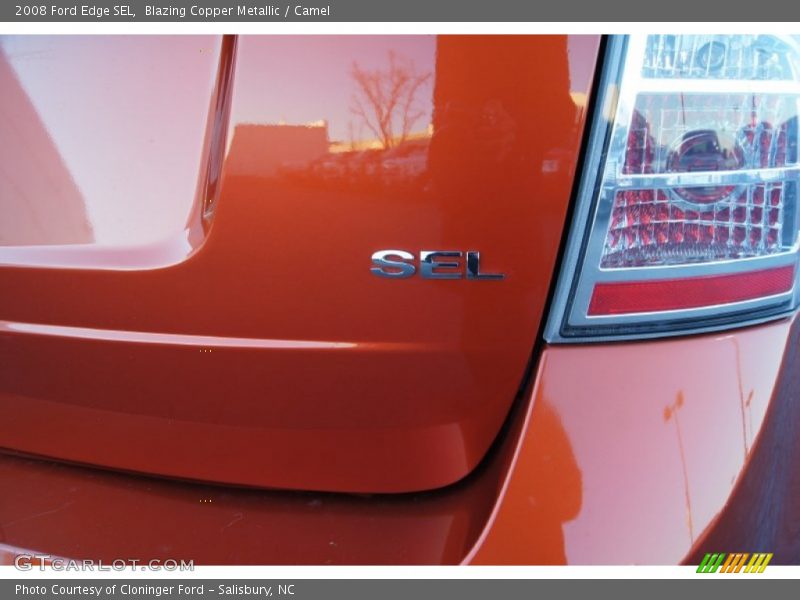 Blazing Copper Metallic / Camel 2008 Ford Edge SEL