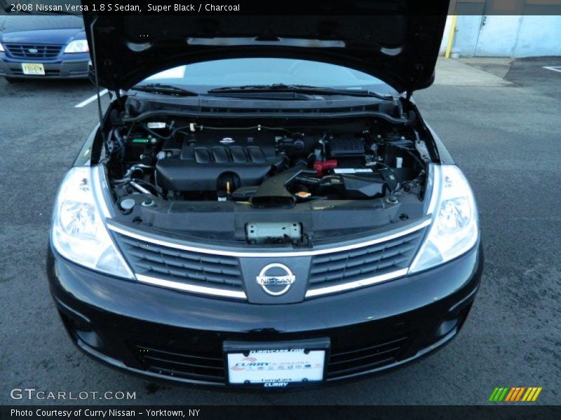 Super Black / Charcoal 2008 Nissan Versa 1.8 S Sedan