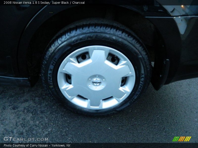 Super Black / Charcoal 2008 Nissan Versa 1.8 S Sedan