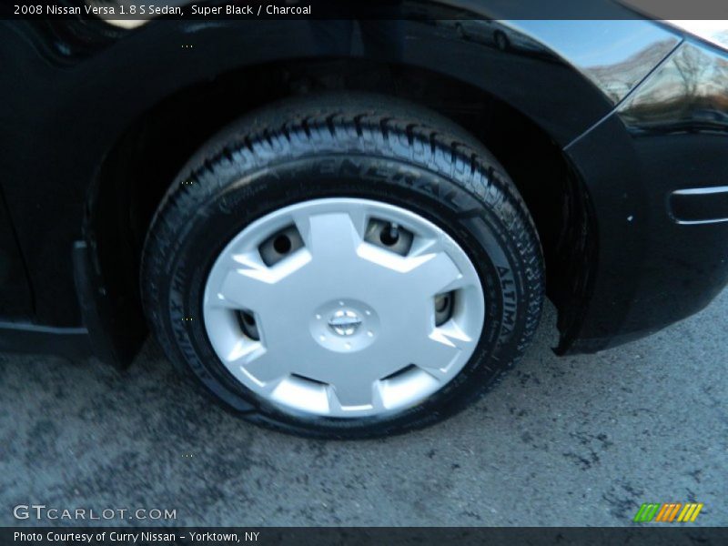 Super Black / Charcoal 2008 Nissan Versa 1.8 S Sedan