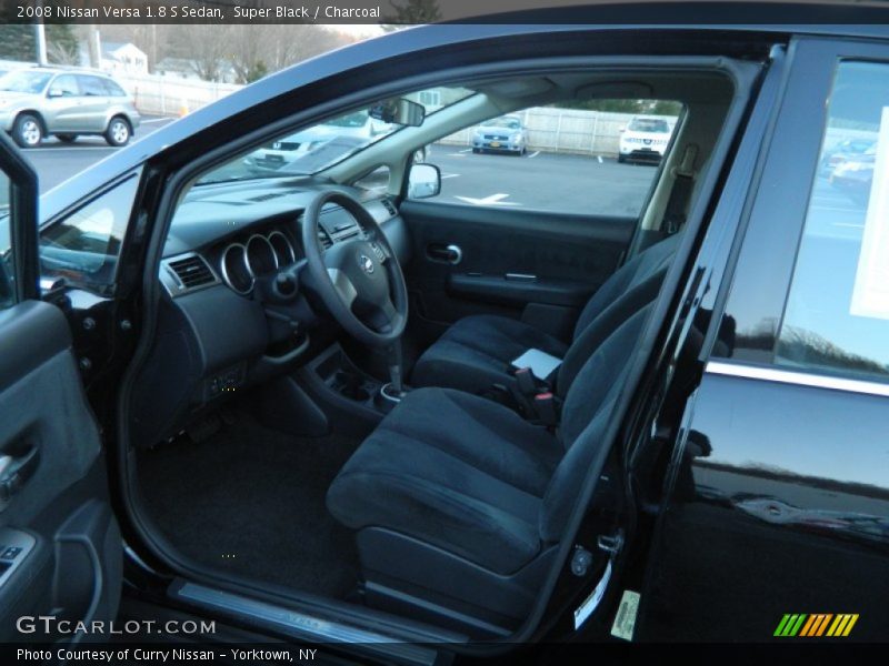 Super Black / Charcoal 2008 Nissan Versa 1.8 S Sedan