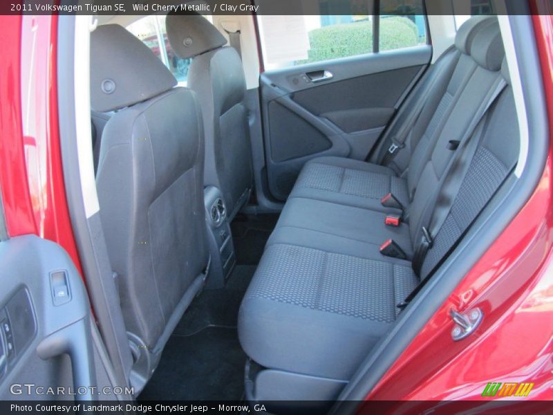 Wild Cherry Metallic / Clay Gray 2011 Volkswagen Tiguan SE