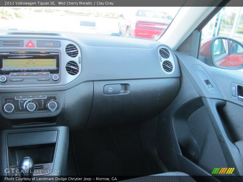 Wild Cherry Metallic / Clay Gray 2011 Volkswagen Tiguan SE