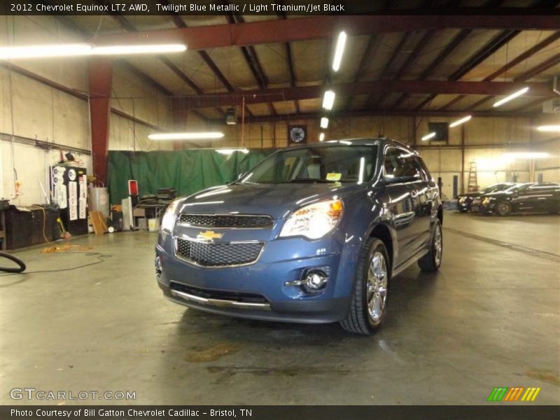 Twilight Blue Metallic / Light Titanium/Jet Black 2012 Chevrolet Equinox LTZ AWD
