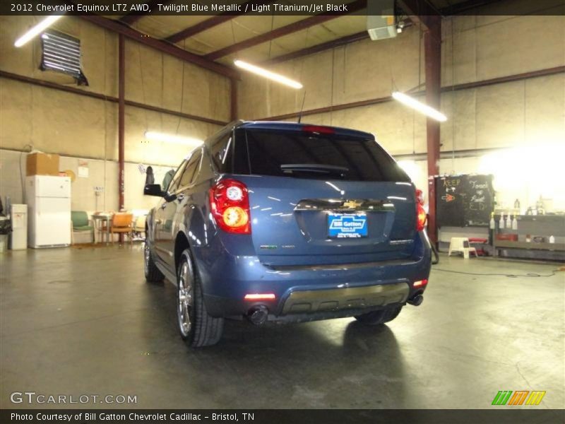 Twilight Blue Metallic / Light Titanium/Jet Black 2012 Chevrolet Equinox LTZ AWD