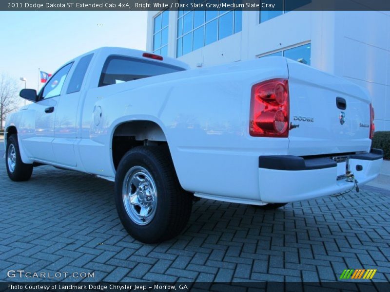 Bright White / Dark Slate Gray/Medium Slate Gray 2011 Dodge Dakota ST Extended Cab 4x4