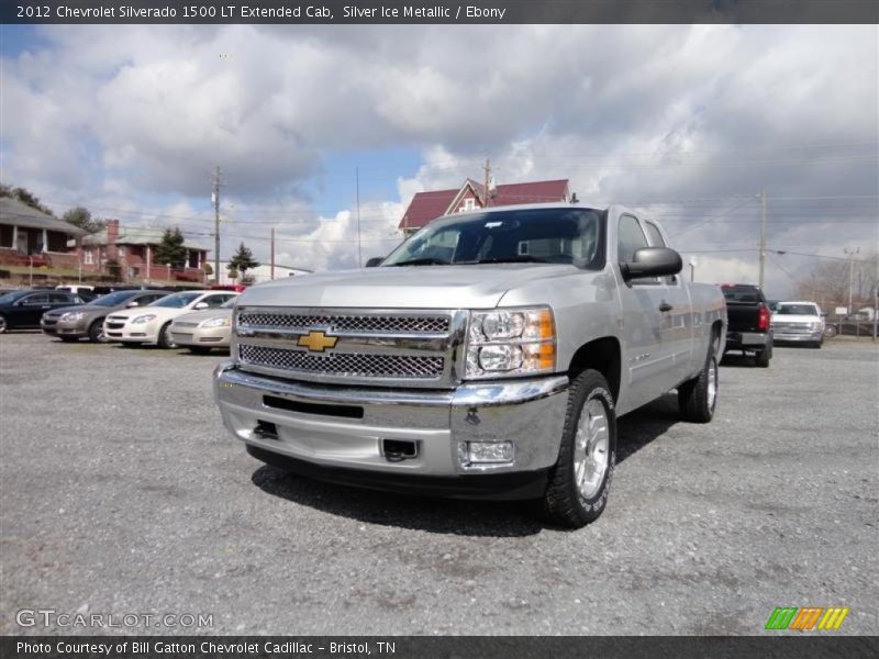 Silver Ice Metallic / Ebony 2012 Chevrolet Silverado 1500 LT Extended Cab