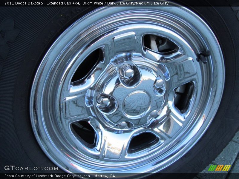 Bright White / Dark Slate Gray/Medium Slate Gray 2011 Dodge Dakota ST Extended Cab 4x4